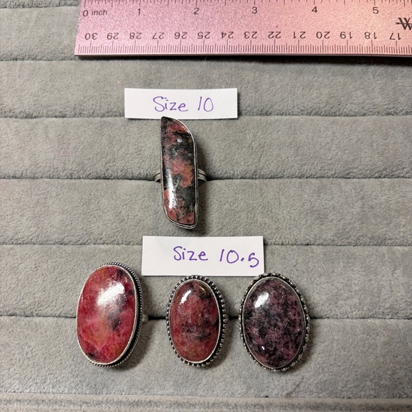 Pink Rhodonite Ring - Picture 3 of 4